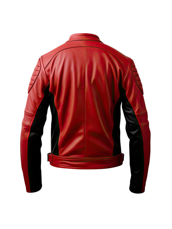 Red Leather Jacket Mens