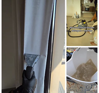 Curtain Cleaning Dubai. We Do Curtain Cleaning While Hanging