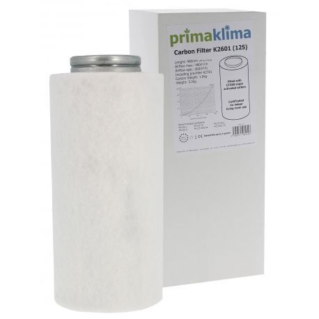 Filtre Carbon Prima Klima diamètre 125mm - filtration 480m3/h max
