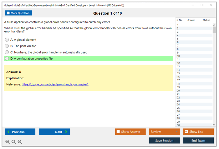 Mulesoft MuleSoft-Certified-Developer-Level-1 Study &amp; Practice Exam Dumps 2024